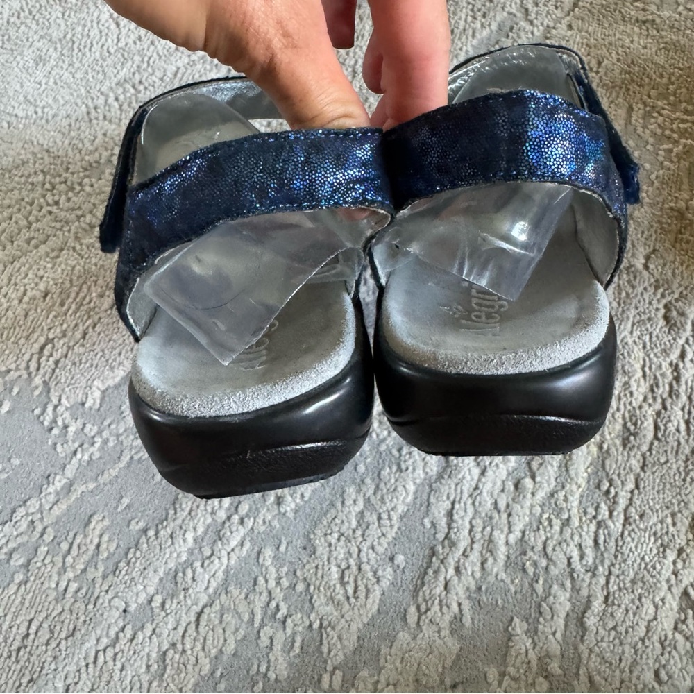 Alegria Midnight Blue Sandals - Picture 9 of 13
